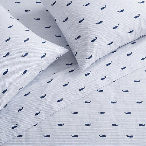Nautica percale weave texture showing crisp cotton finish and breathable comfort