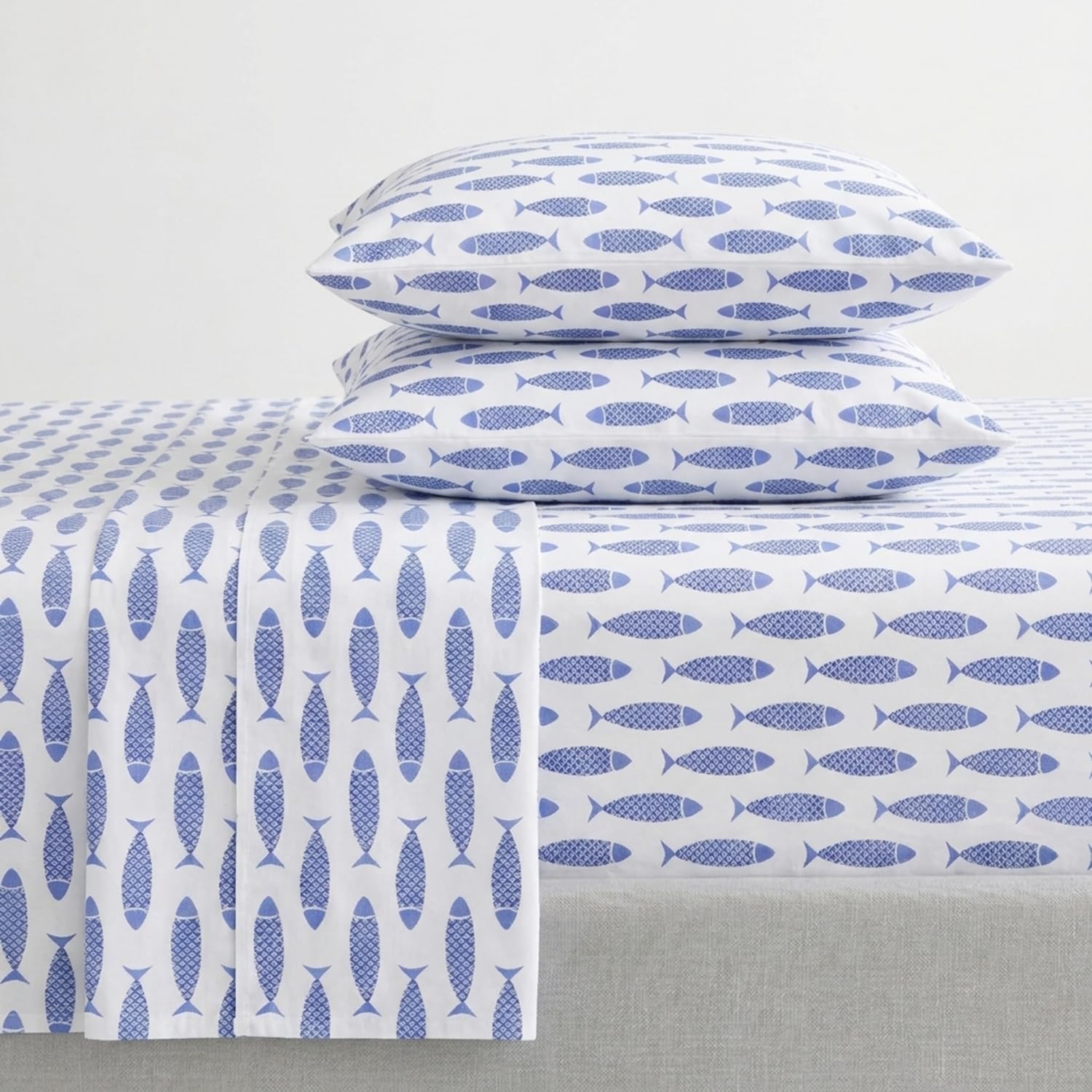 Nautica front packaging showing Woodblock Fish Blue and benefits