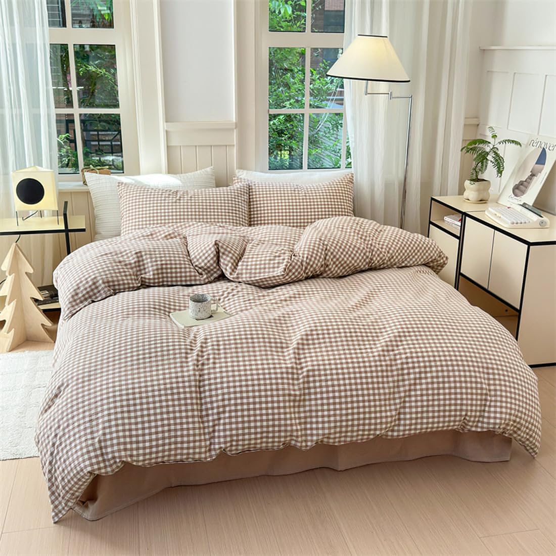 Nayoroom fabric close-up highlights soft washed microfiber for comfortable sleep