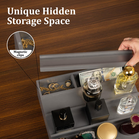 NAYPUEVAN open top hidden compartment revealing secure storage benefit