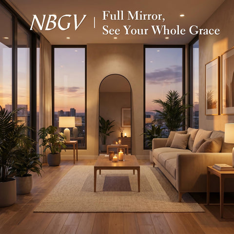 NBGV mirror glass edge detail showing safe, clear HD reflection benefits