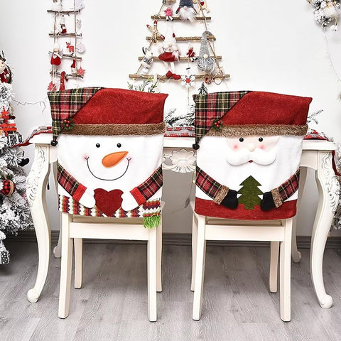 NBVKO chair cover size comparison showing fit on standard chair back
