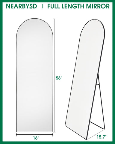 NEARBYSD side view with U-shaped stand showing stable freestanding benefit