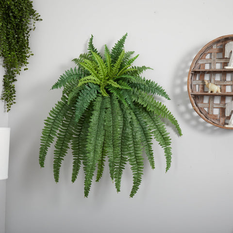 Nearly Natural placed in a bathroom setting offering humid-look foliage without upkeep