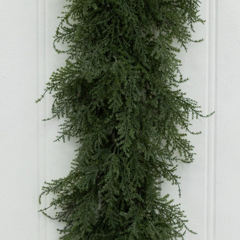 Nearly Natural garland beside ruler showing 60-inch scale and fitting guidance benefit