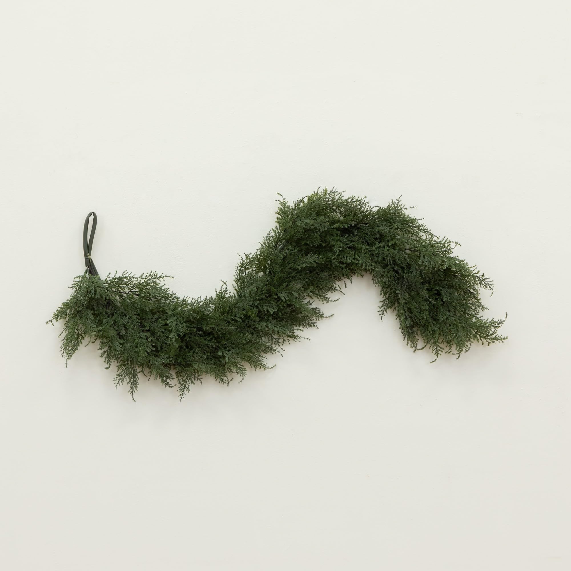 Nearly Natural garland texture highlighting varied needle shades showing natural appearance benefit