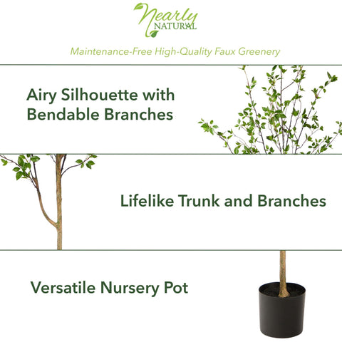 Nearly Natural weighted nursery pot base demonstrating stable support and easy planter swaps