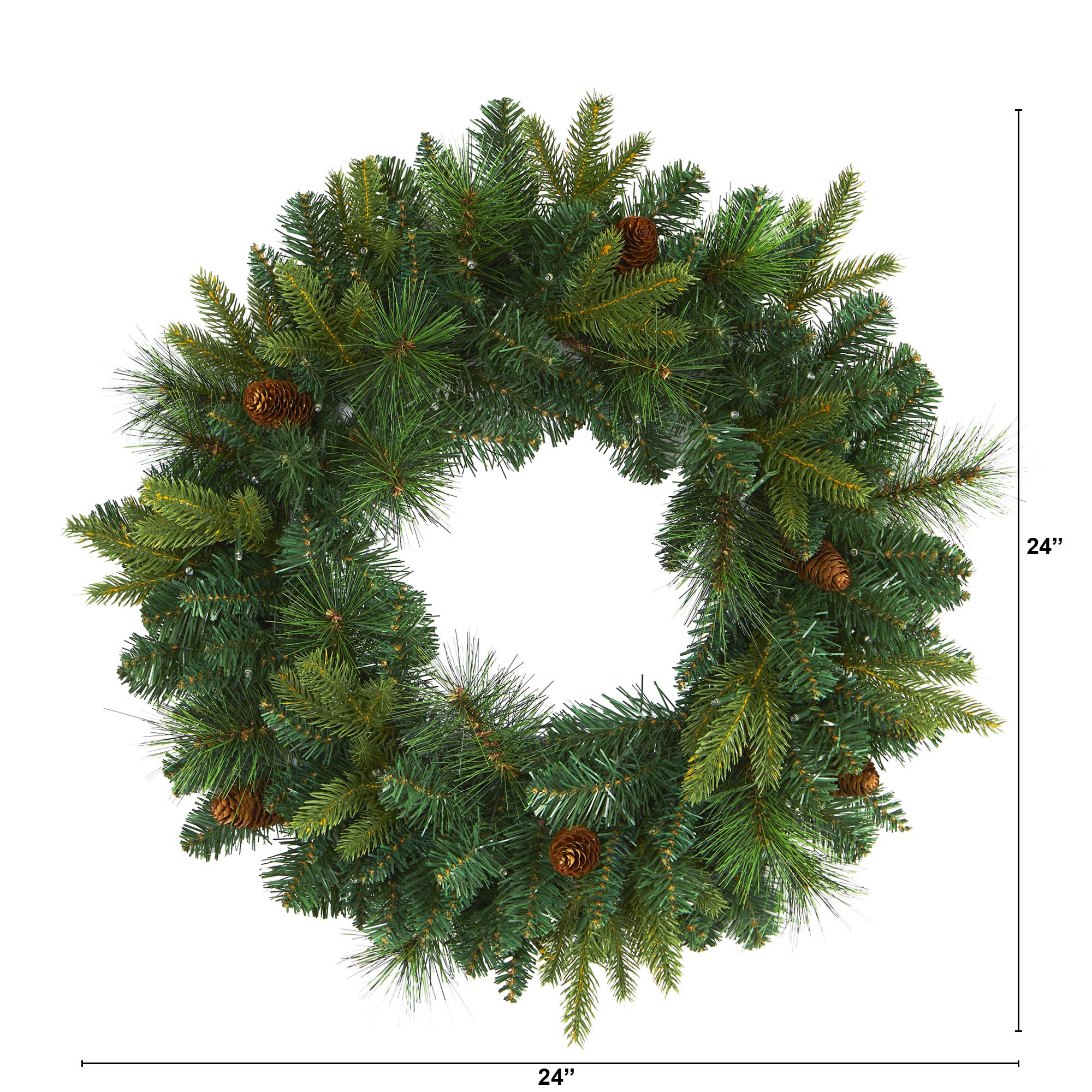 Nearly Natural close-up of textured pine needles highlighting realistic detail