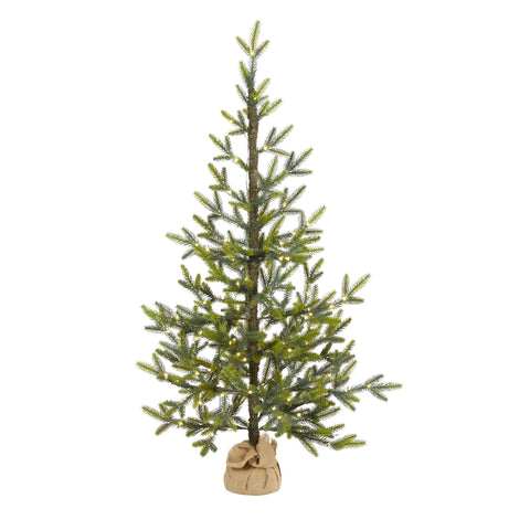 Nearly Natural front view of 4ft Fraser Fir tree showing realistic silhouette and compact size