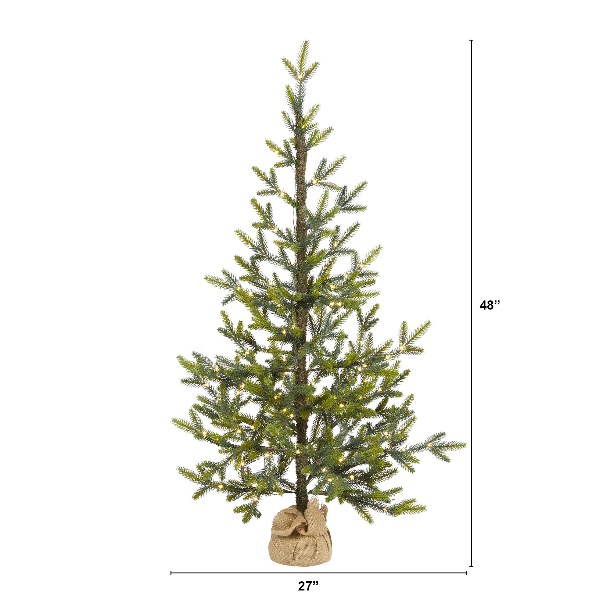Nearly Natural close-up of PE Fraser Fir needles showing lifelike texture and color