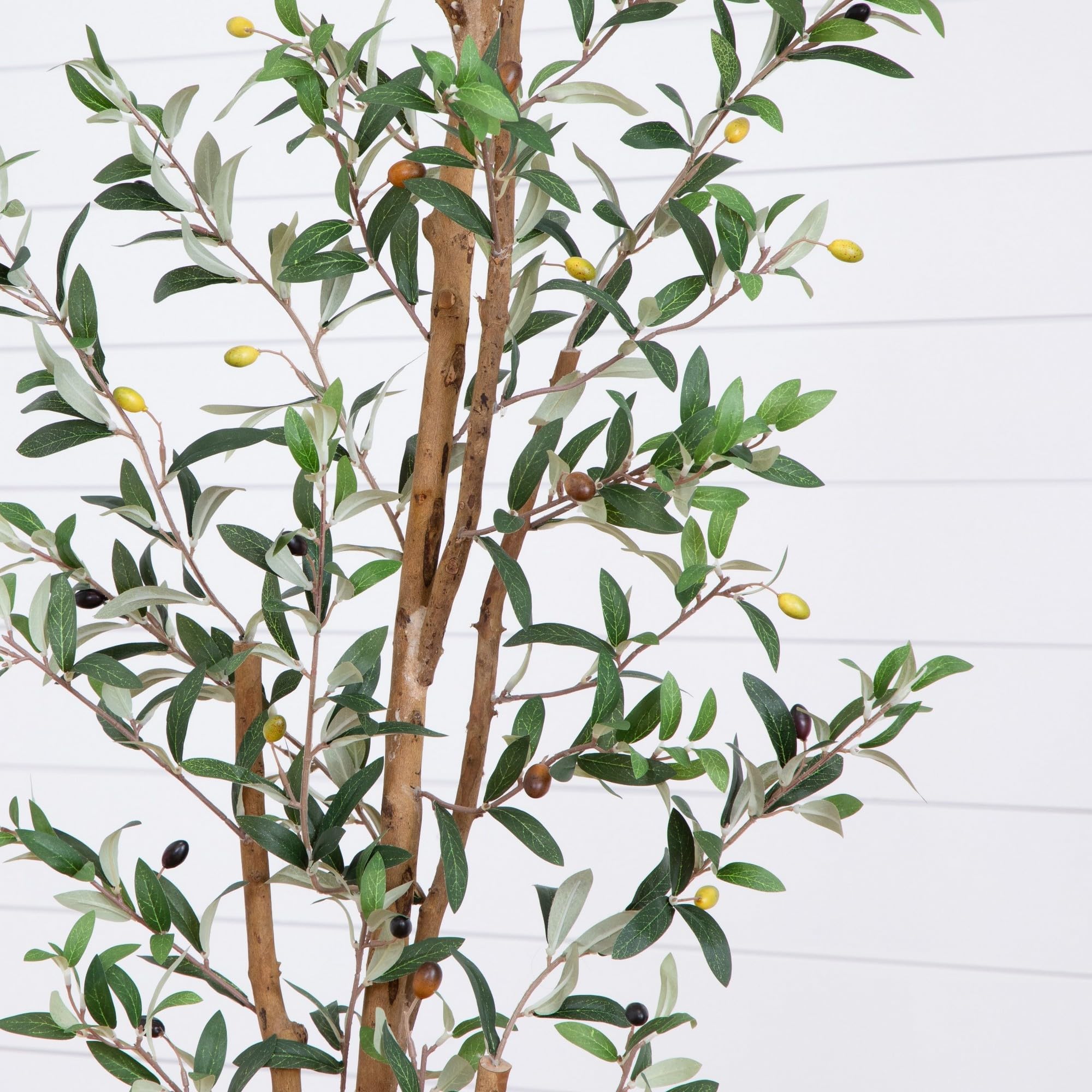 Nearly Natural trunk detail highlighting realistic wood texture and stability