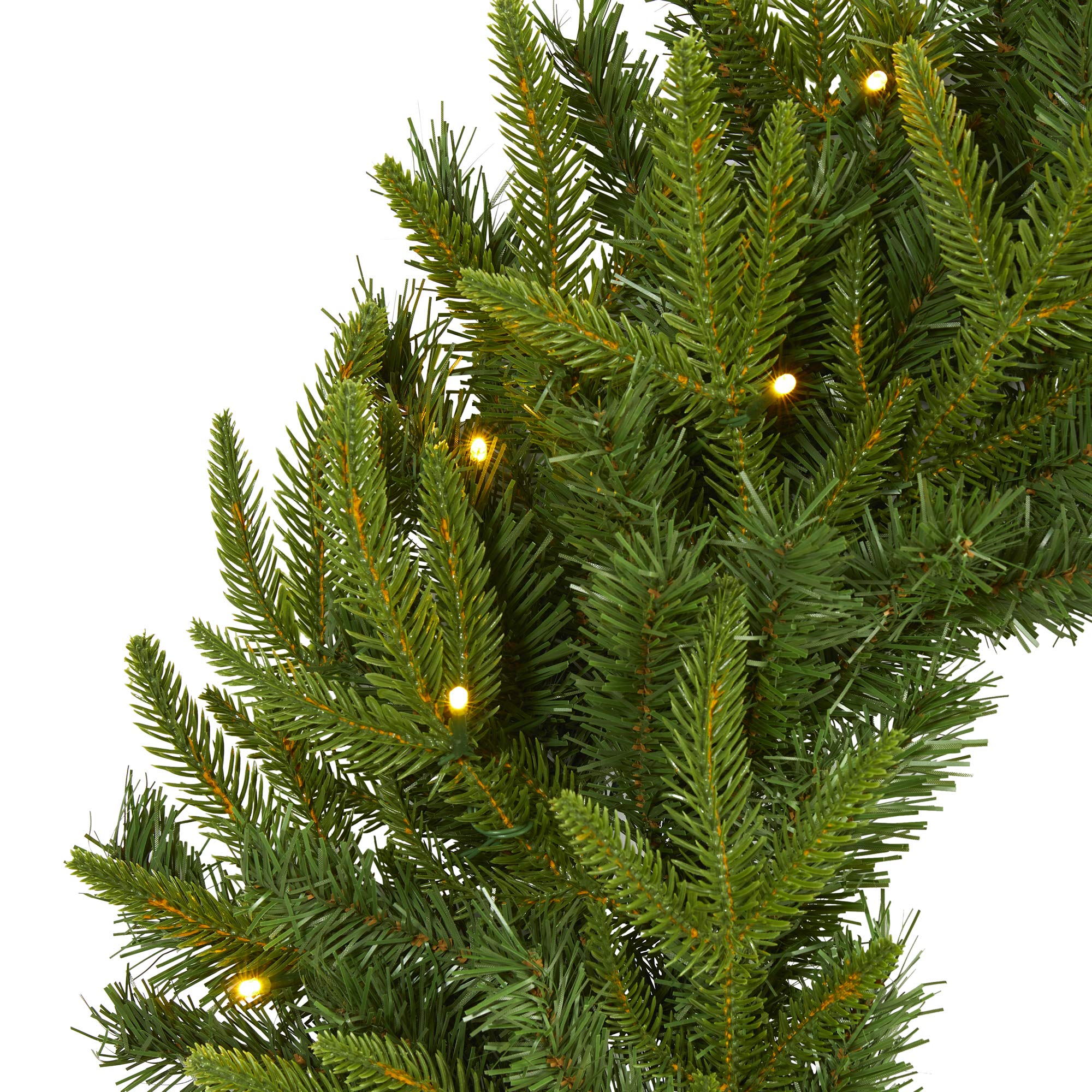 Nearly Natural pinecone detail showing realistic cones for seasonal authenticity
