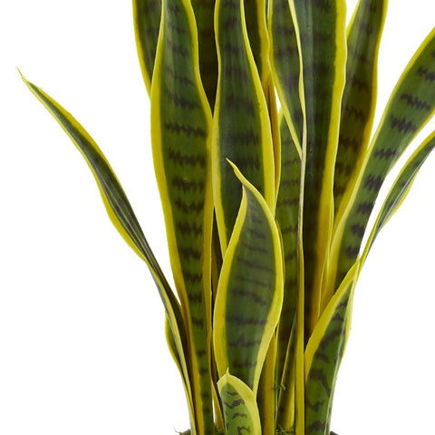 Nearly Natural close-up of striped green and yellow-edged leaf, realistic texture benefits styling