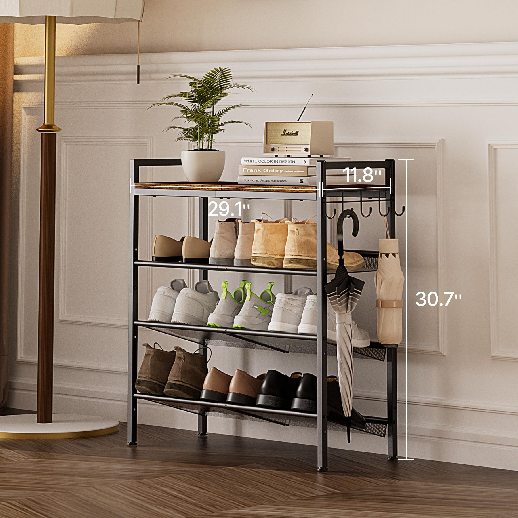 neatevday hooks detail holding keys and bag for quick-access convenience