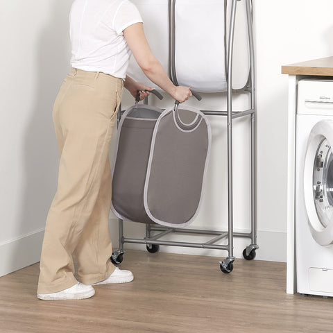 neatfreak collapsed totes folded flat demonstrating space-saving benefit