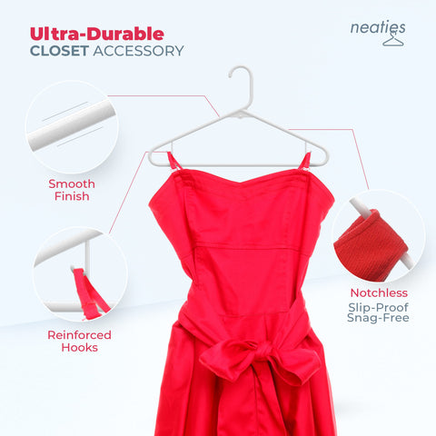 Neaties strap hook detail securing dress straps benefit