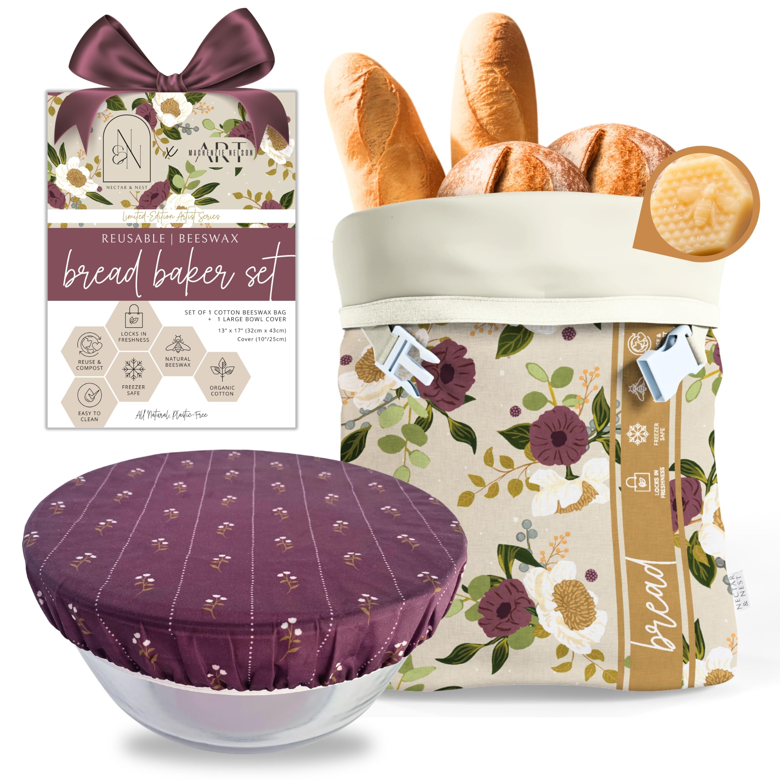 Nectar & Nest front packaging showing eco-friendly boxed baker set