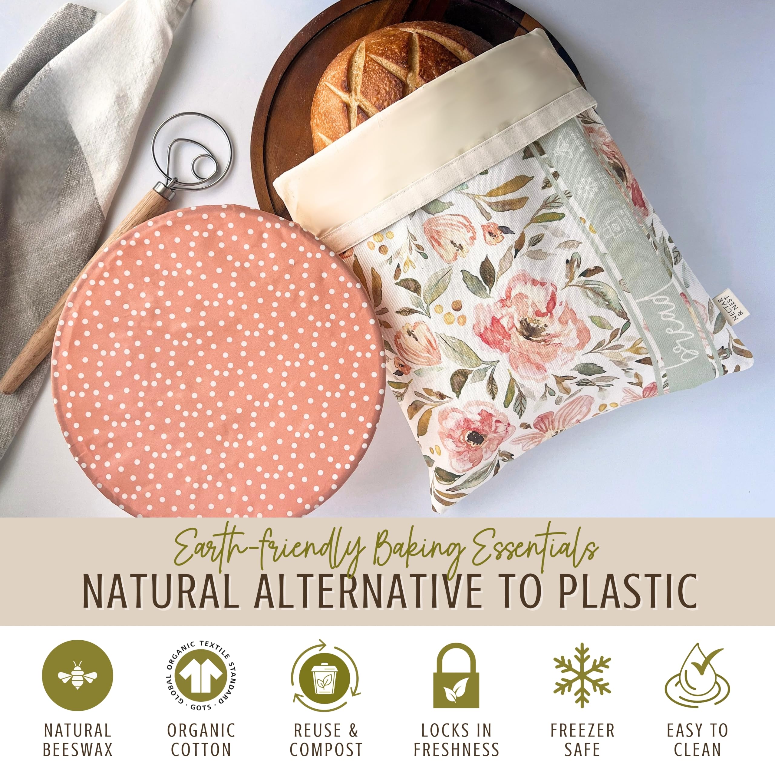 Nectar & Nest beeswax close-up texture showing coating detail and durability benefit