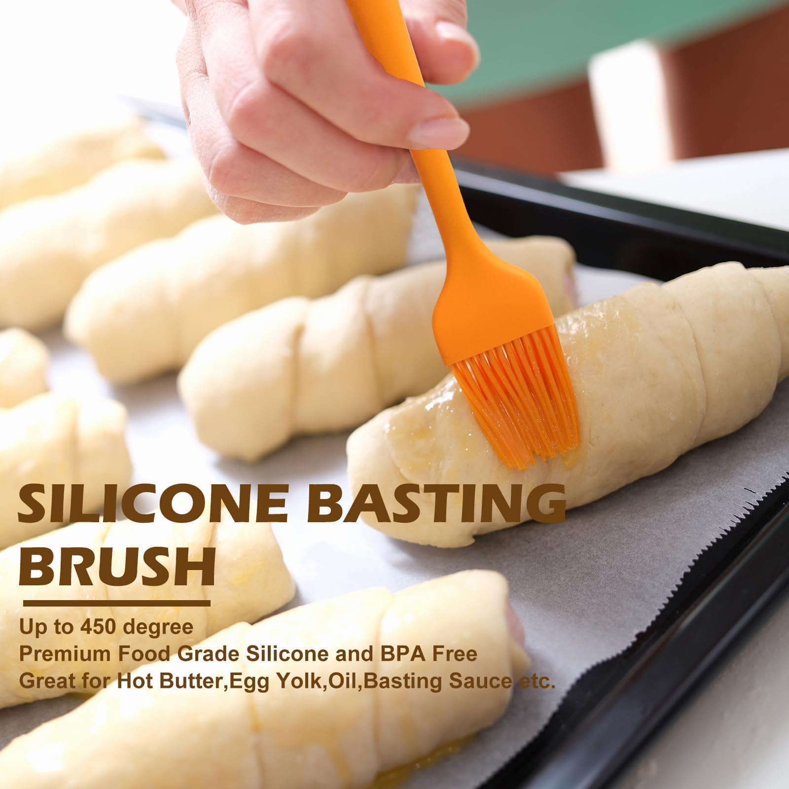 Neddie bread being sliced with included knife showing clean, even cuts