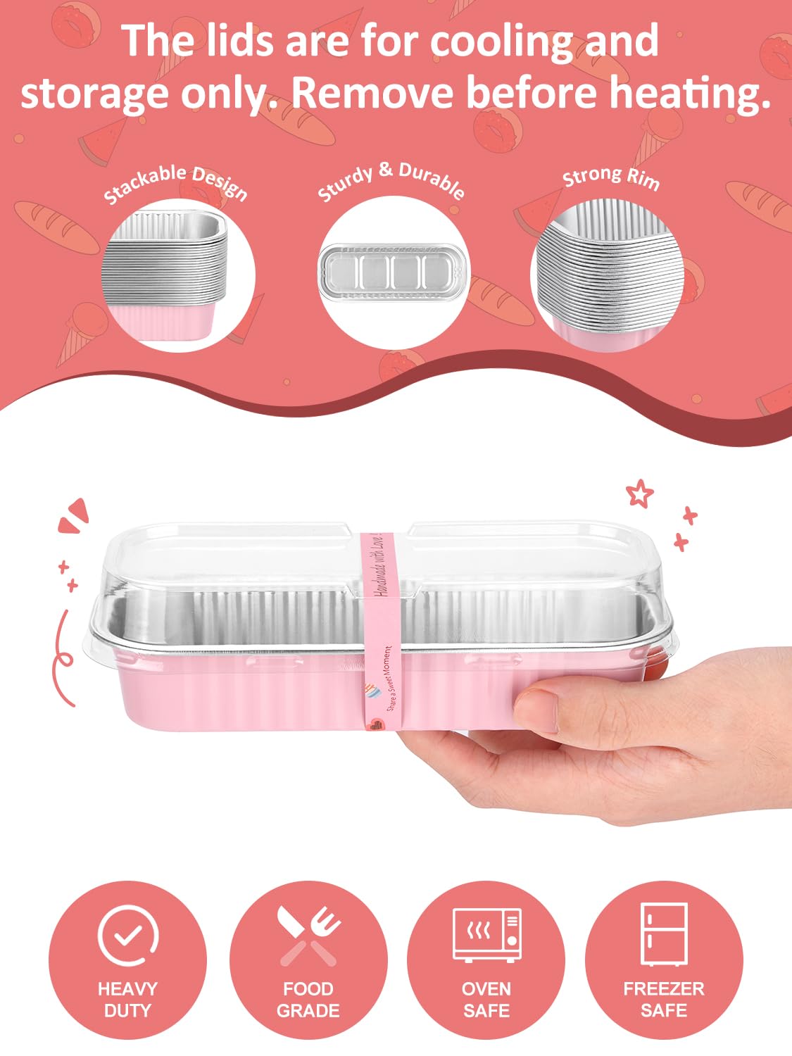 NEEBAKE lid and spoon detail showing secure closure and ready-to-serve