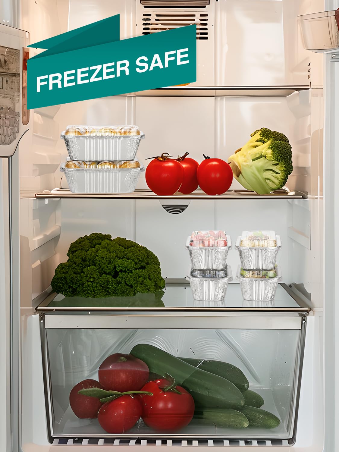 NEEBAKE stacked pans with lids for compact transport and storage