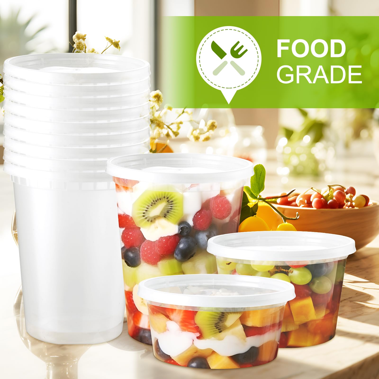 NEEBAKE container side view highlighting matte-clear durability