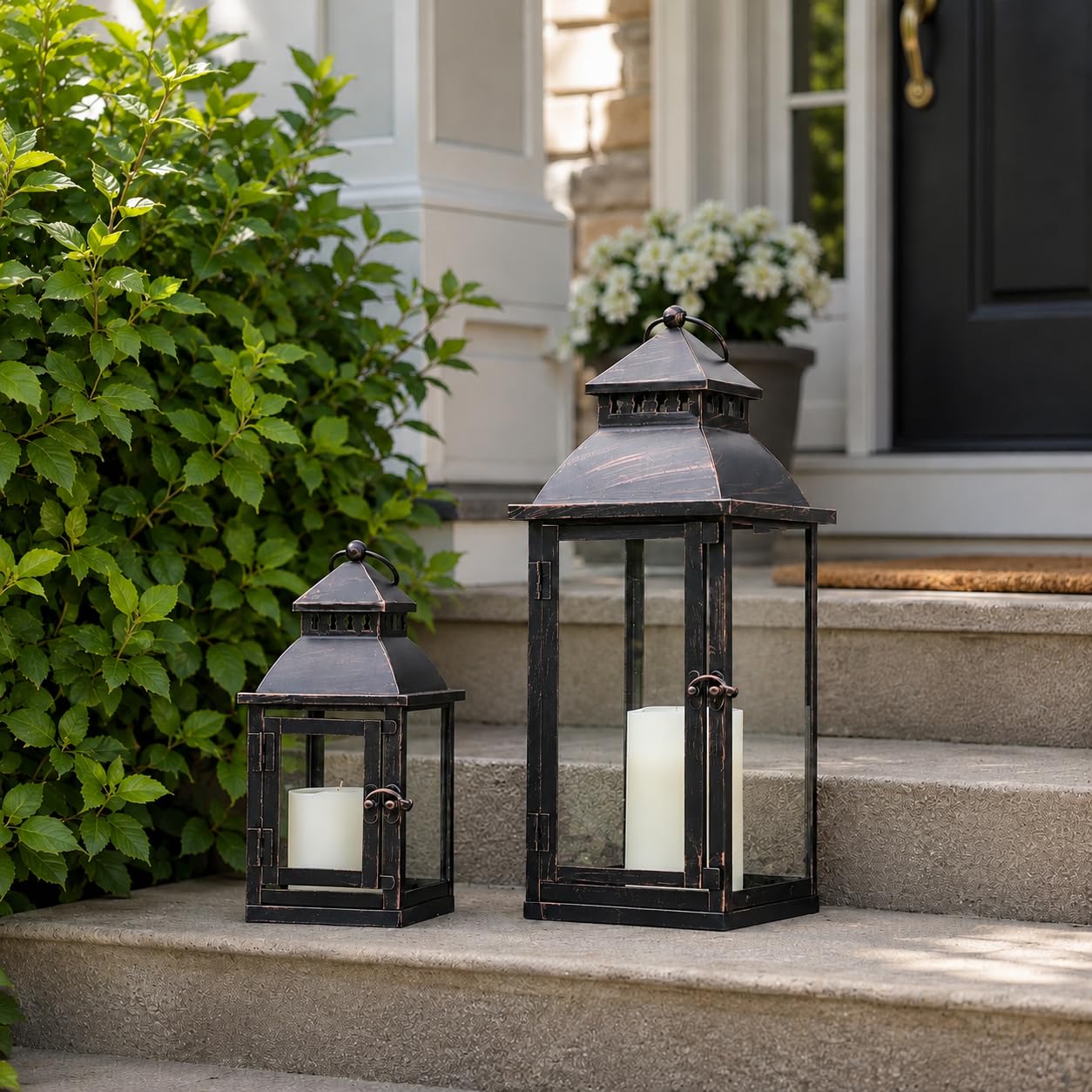 NEEDOMO close-up of antique bronze finish highlighting durable metal texture