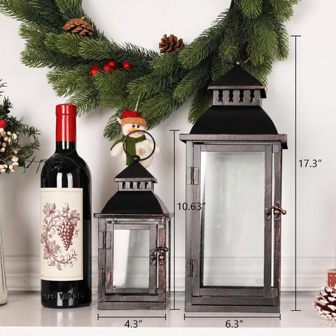 NEEDOMO clear glass pane detail protecting flame and enhancing candle glow