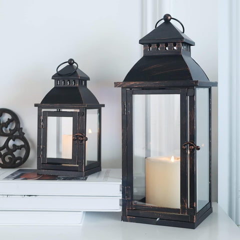 NEEDOMO hanging lantern using top ring for easy installation and mobility