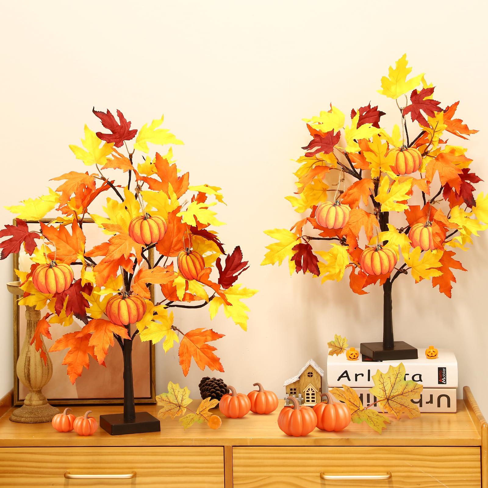 Neoclassy styled on a dining table as centerpiece to enhance Thanksgiving or autumn decor