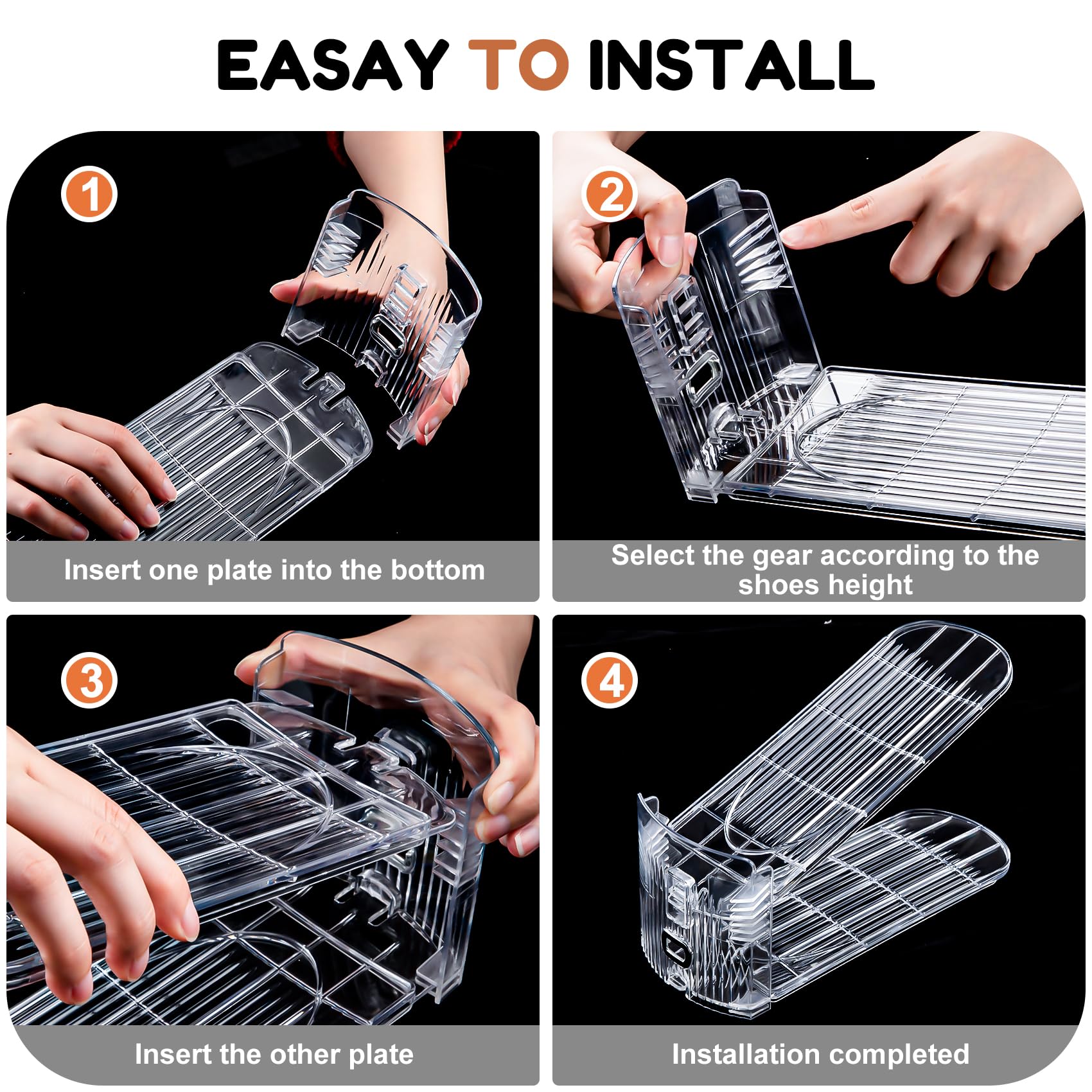 Neprock packaged product with simple instructions for tool-free assembly