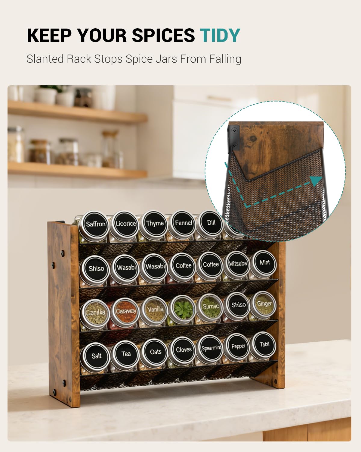 NESAPTO wood panel detail highlighting finish and farmhouse aesthetic benefit