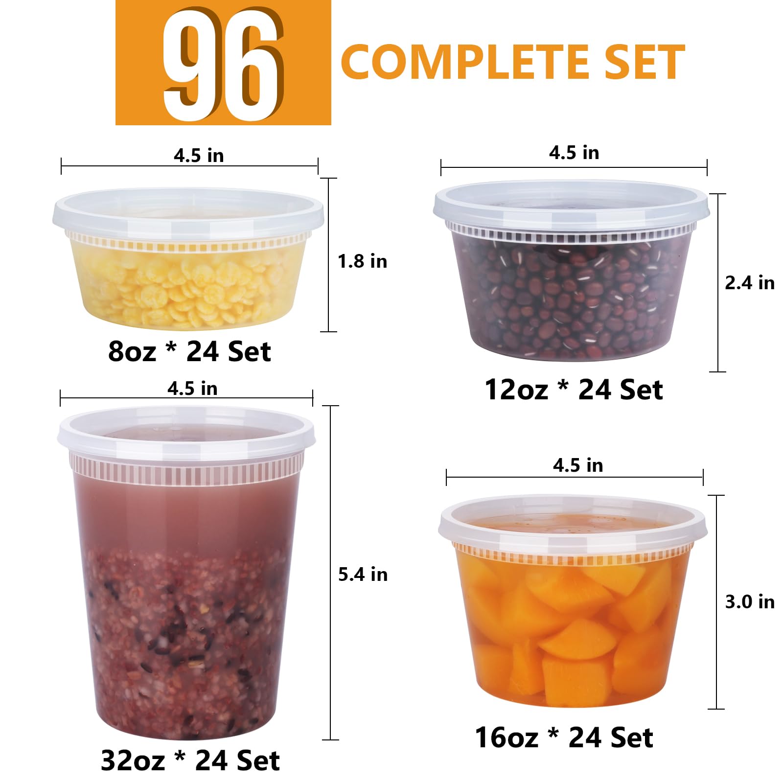NESCCI size comparison of 32/16/12/8 oz cups highlighting portion versatility