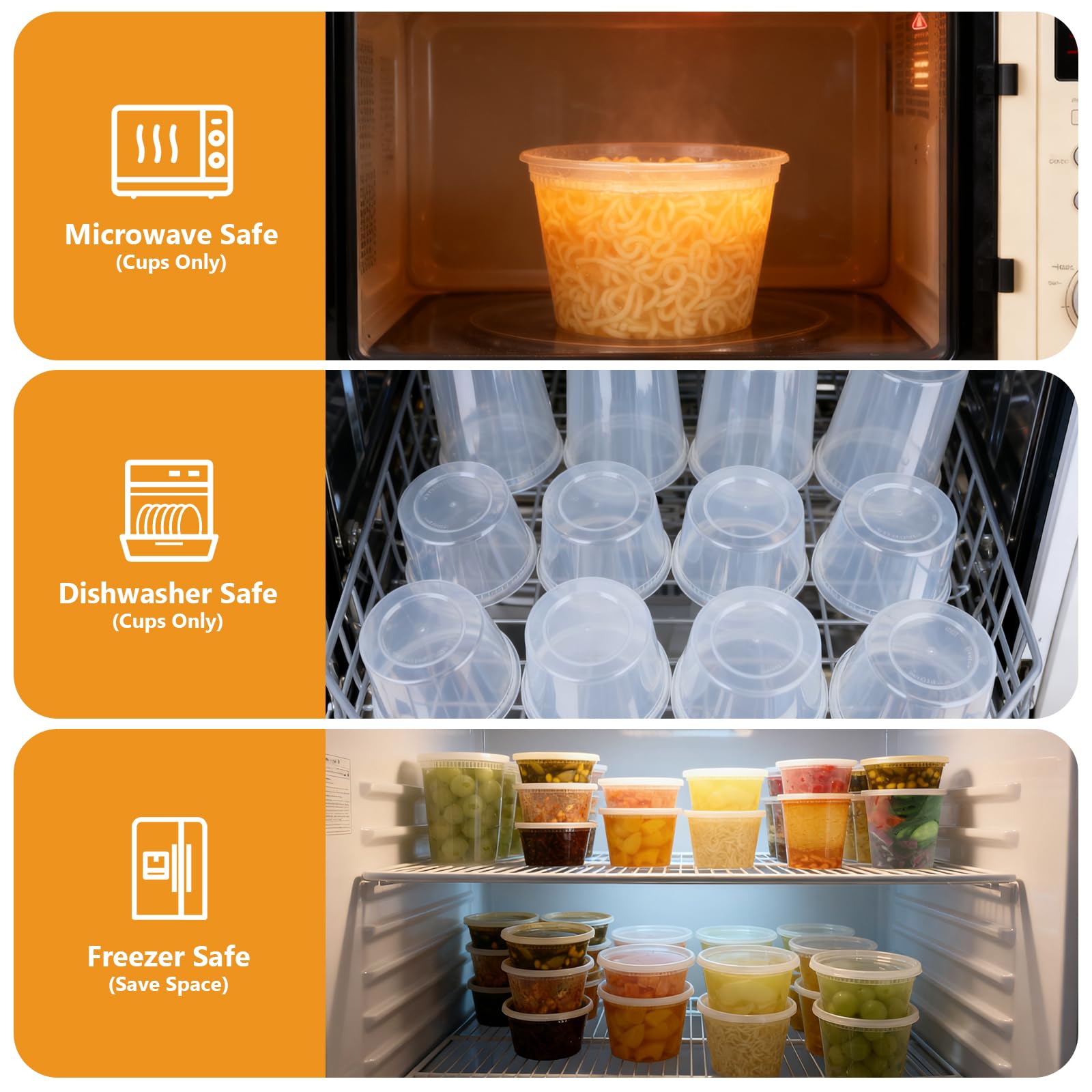 NESCCI frozen sauces in freezer illustrating freezer-safe preservation