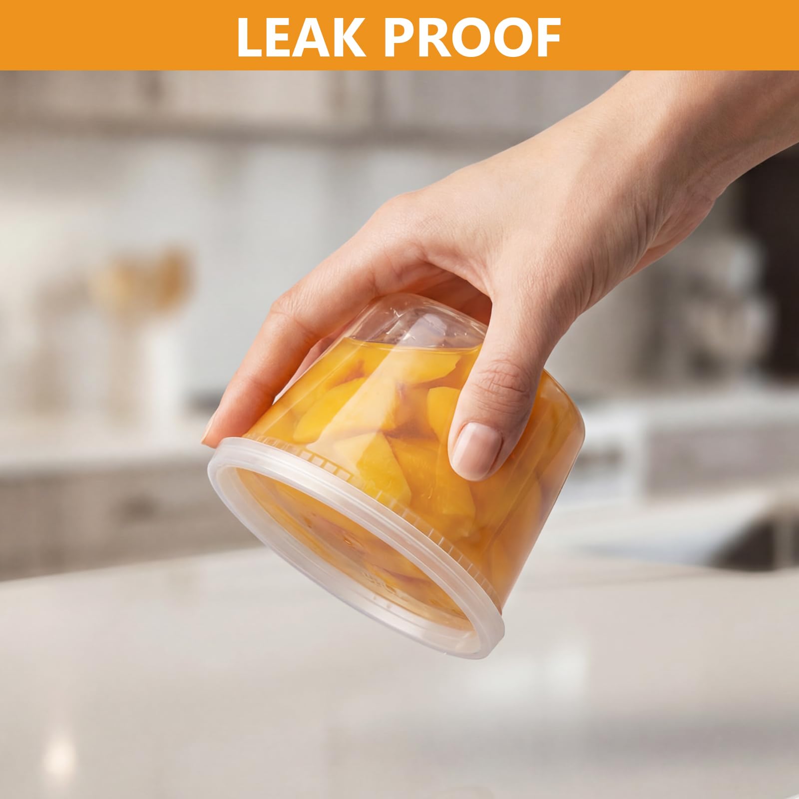 NESCCI stacked containers in fridge, saves refrigerator and shelf space