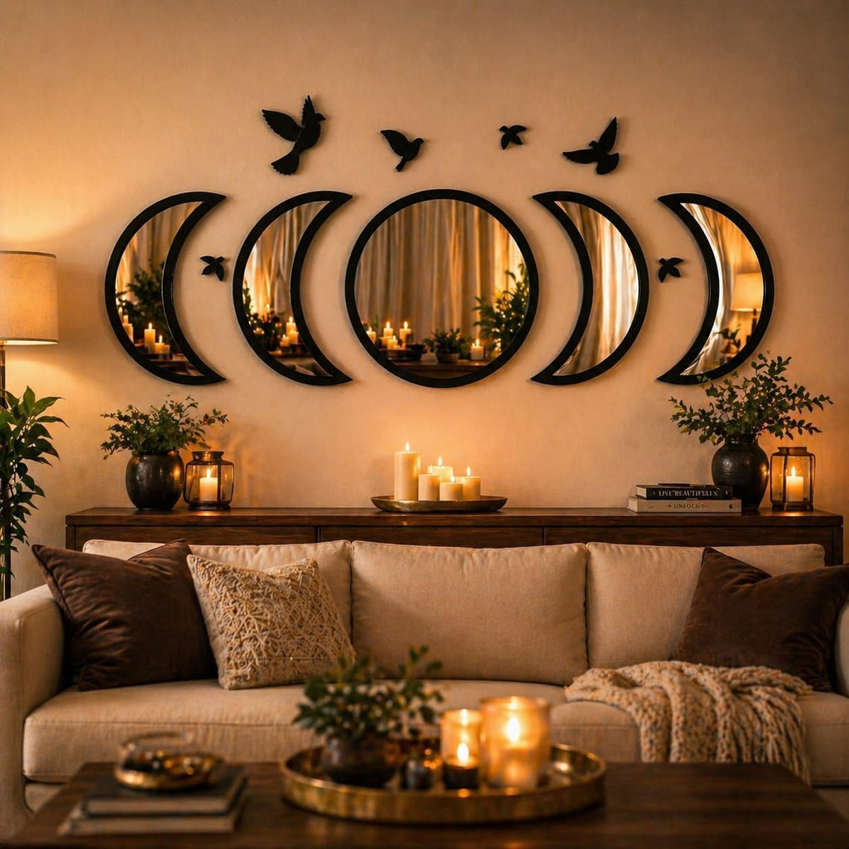 NESHE moon phase set front view showing dramatic focal benefit