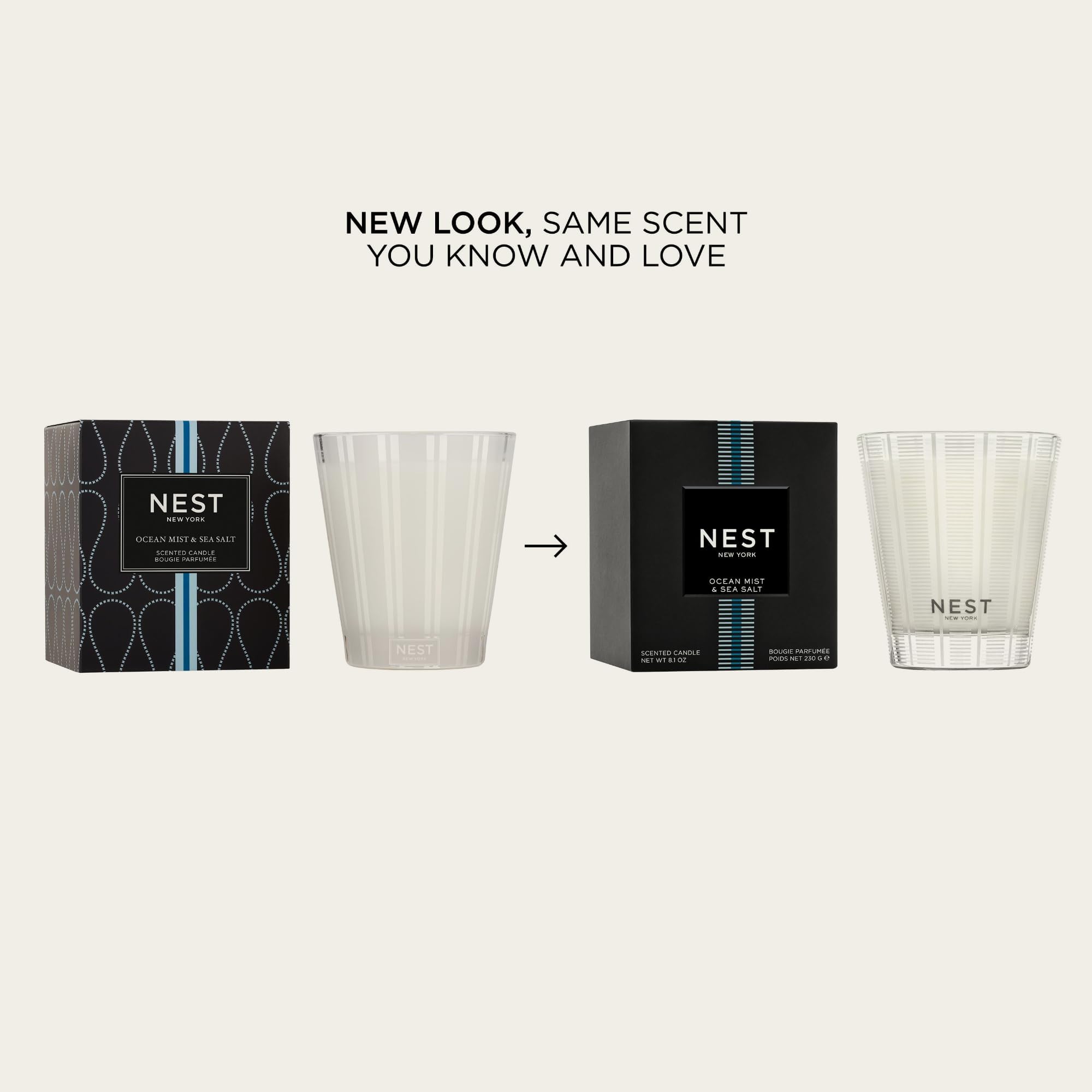 NEST New York frosted glass detail highlighting etched stripes and style