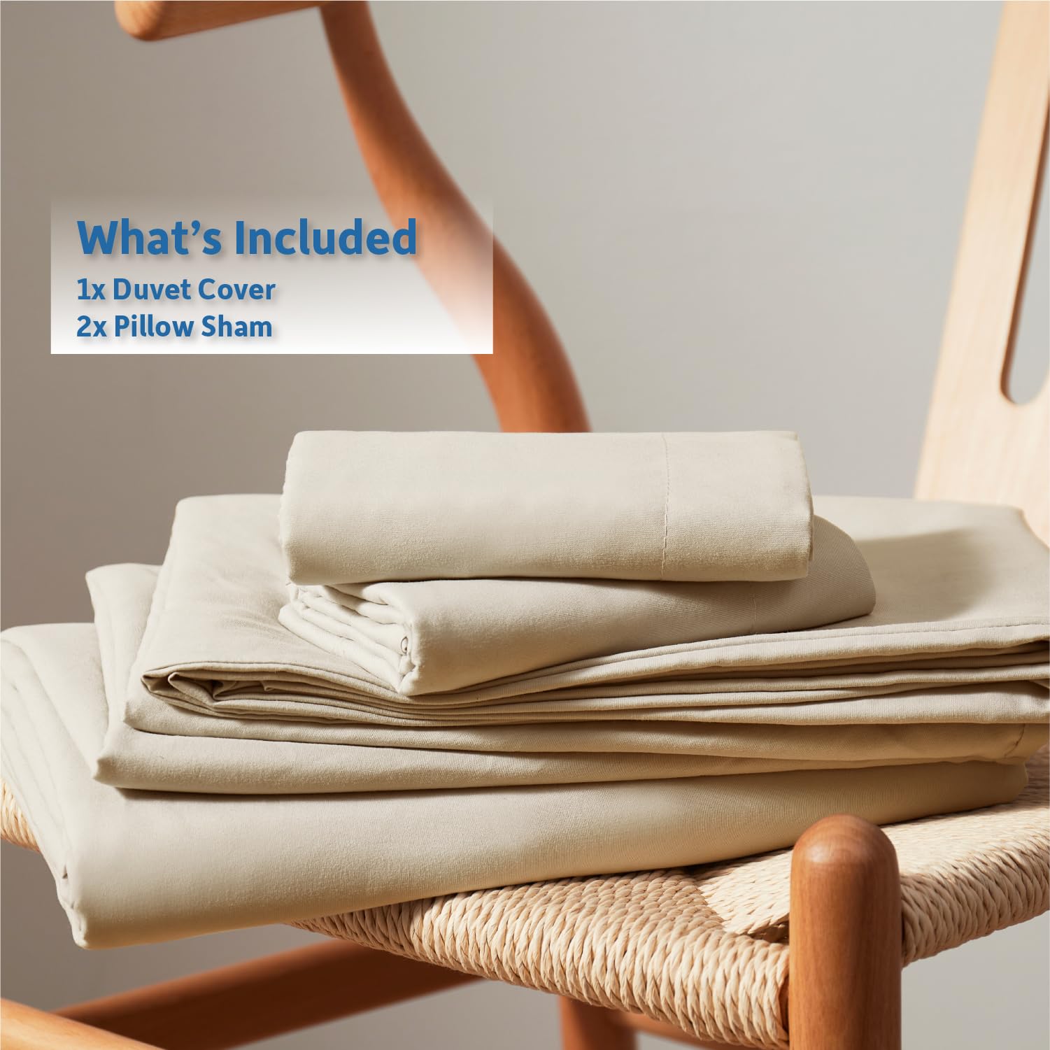 Nestl bedroom scene with neutral decor demonstrating versatile styling benefit