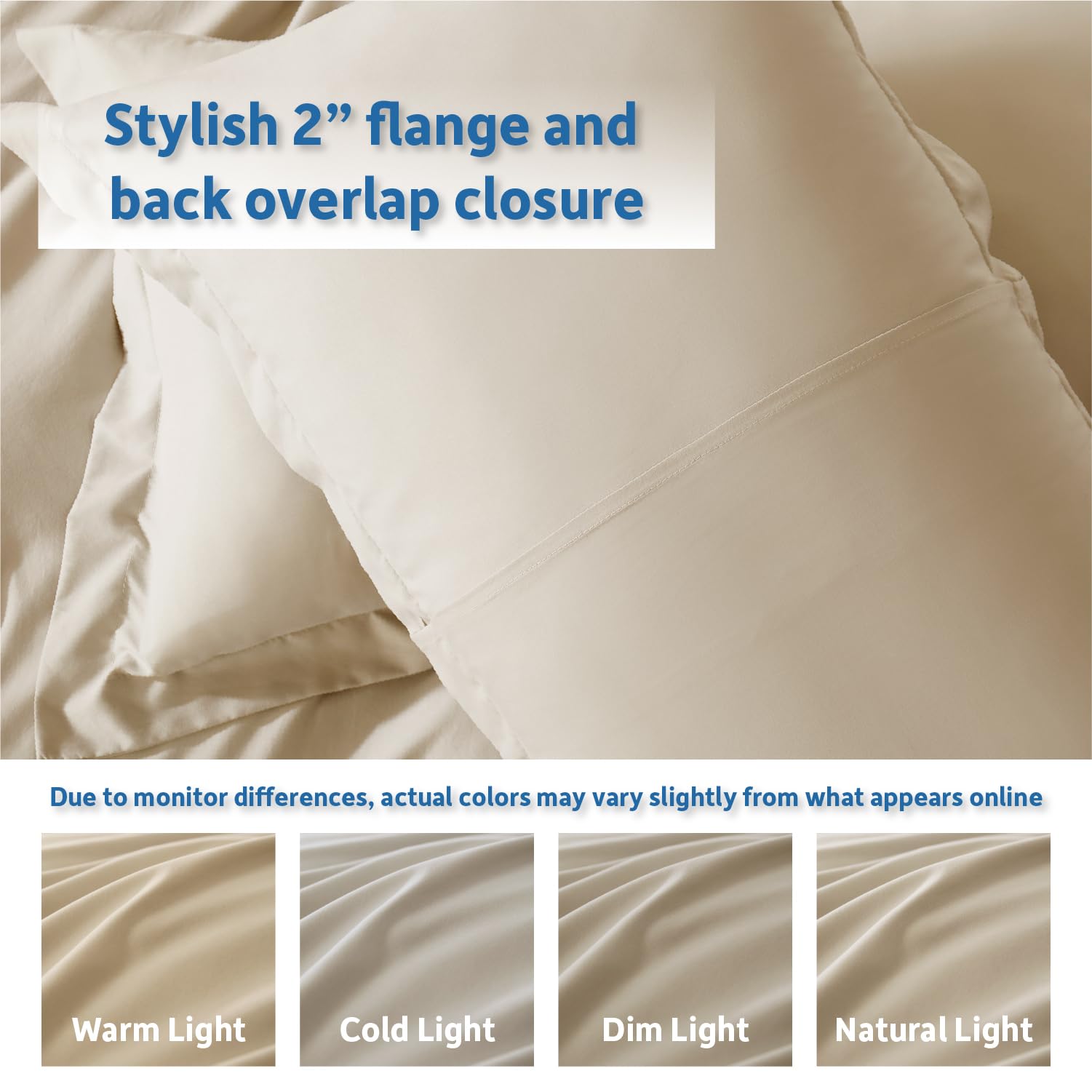 Nestl folded duvet cover in linen closet illustrating easy storage benefit