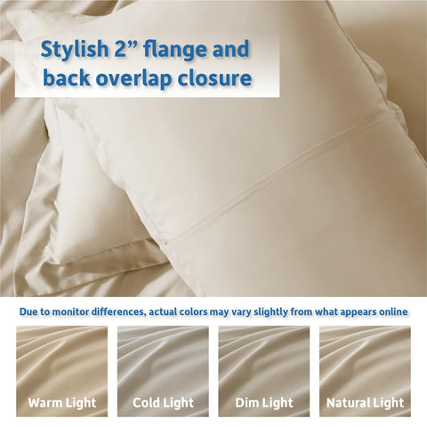 Nestl folded duvet cover in linen closet illustrating easy storage benefit