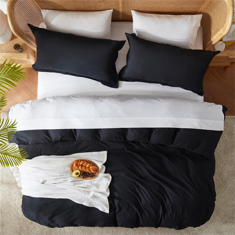 Nestl pillow shams with flange showing tailored edge and neat back closure