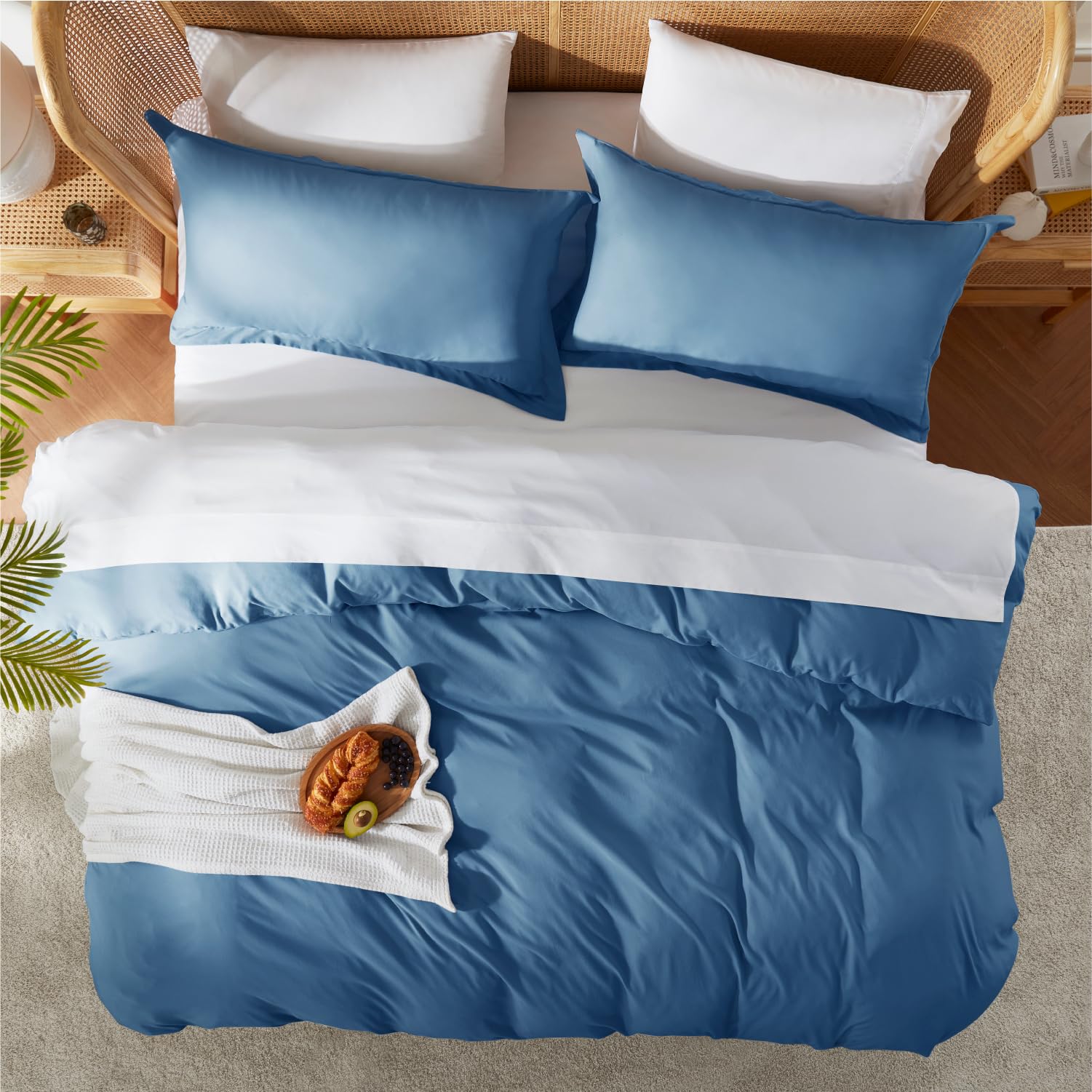 Nestl pillow sham 2-inch flange and back overlap offering a tailored look