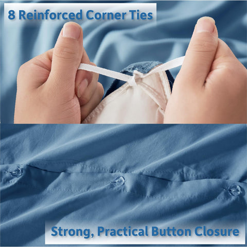 Nestl internal tie view showing eight ties to keep comforter firmly in place
