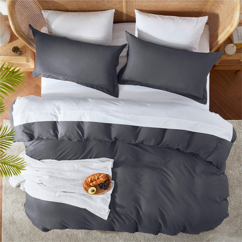 Nestl interior tie system securing comforter to prevent shifting at night