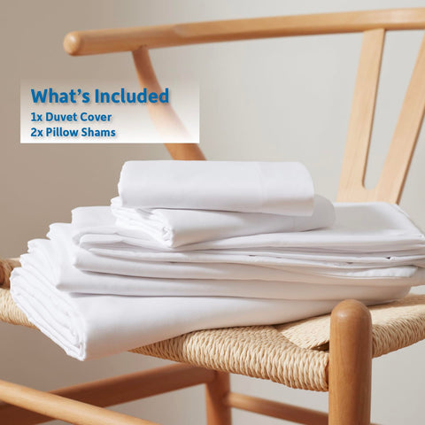 Nestl pillow sham back overlap closure demonstrating tidy, no-slip finish
