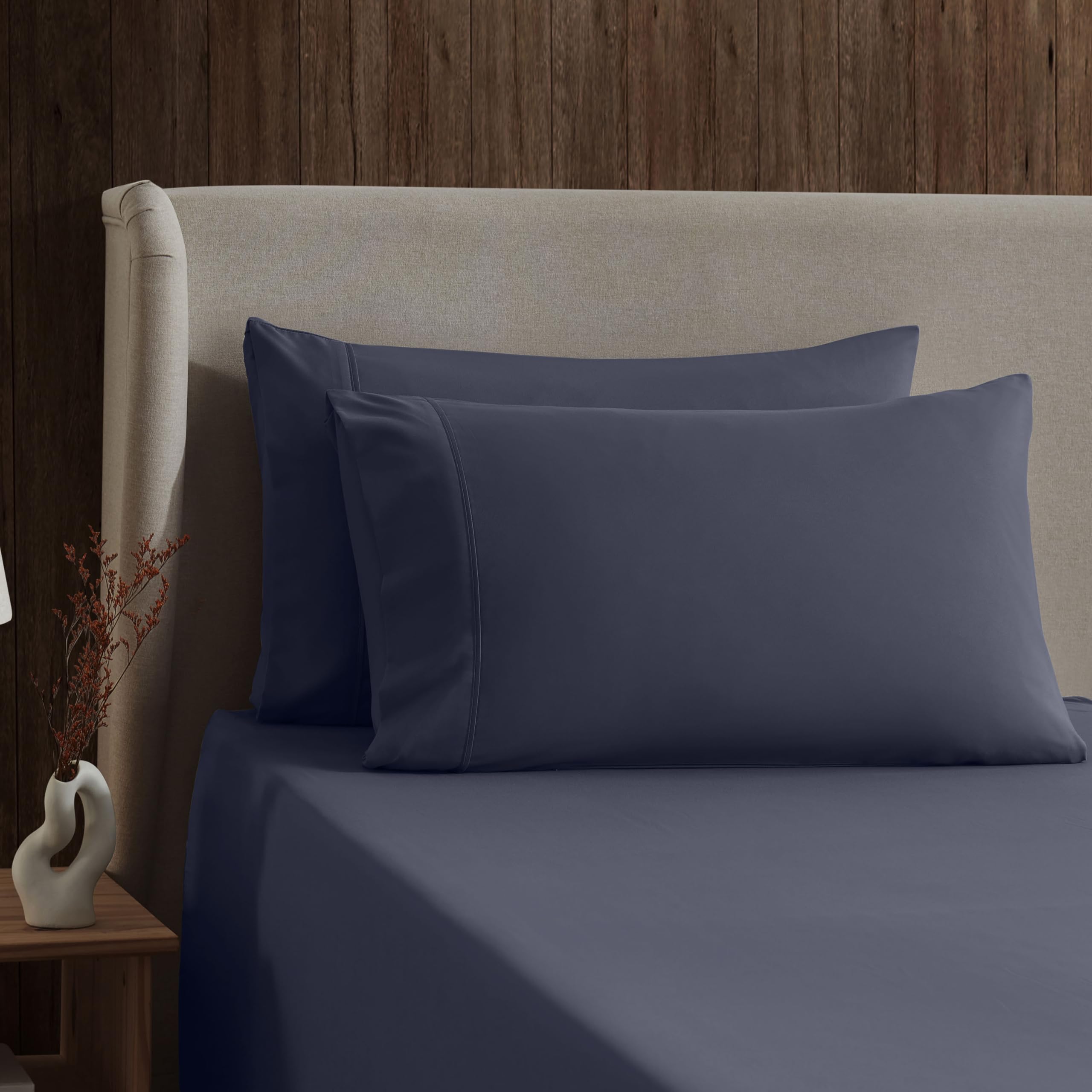 Nestl fitted sheet fitted on mattress showing snug deep-pocket fit and secure hold