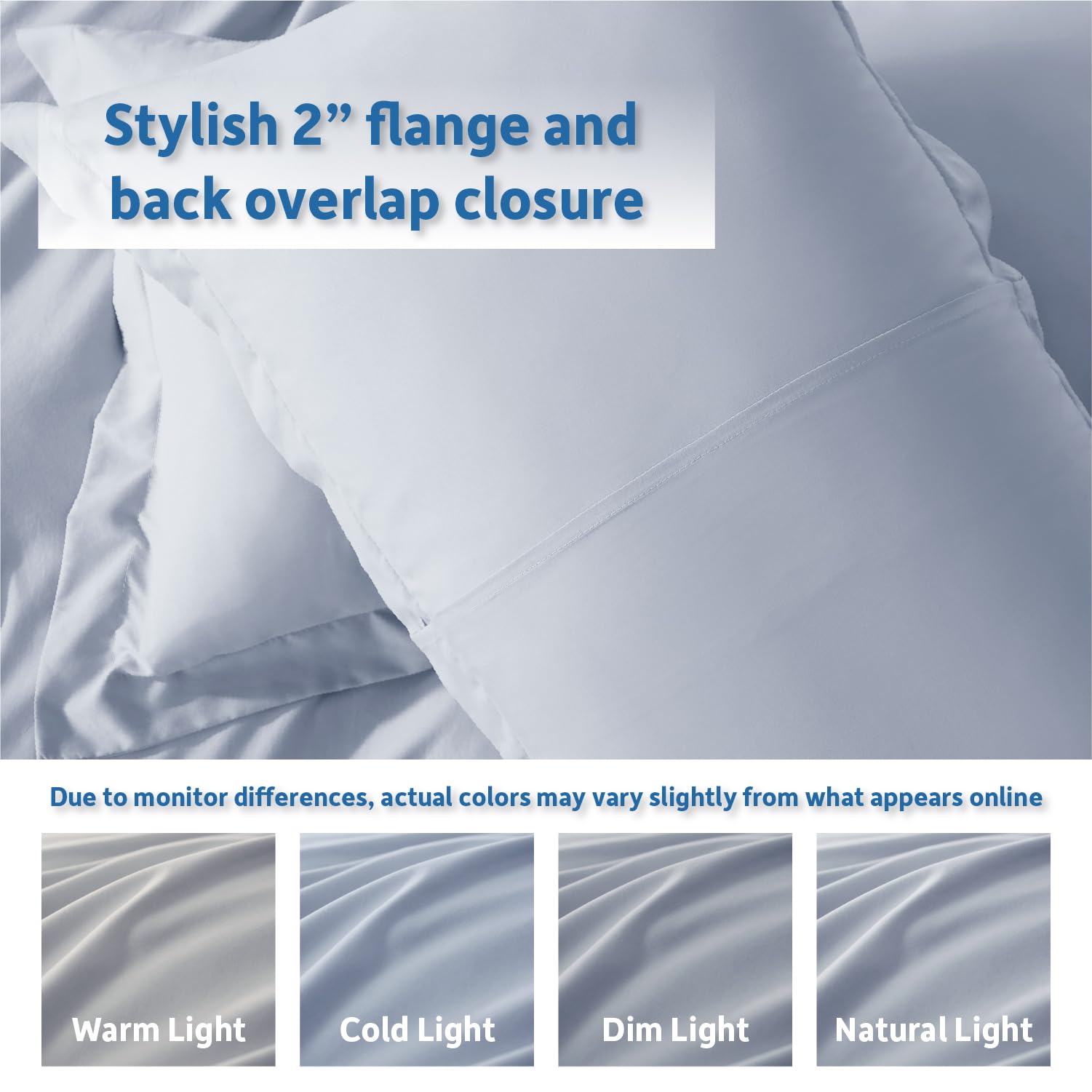 Nestl folded duvet set in closet demonstrating compact storage