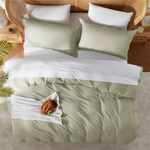 Nestl pillow sham flange and back overlap showing polished look and secure fit