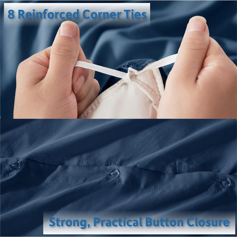 Nestl interior tie at duvet corner keeping insert firmly in place