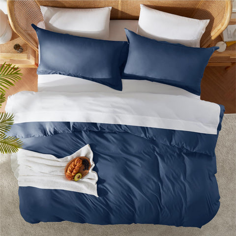 Nestl pillow sham flange and back overlap for tidy pillow hold